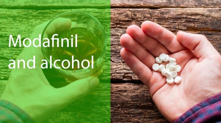 Modafinil and alcohol